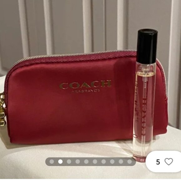 Coach Wild Rose EDP spray 7.5ml and Coach fragrance pouch - Picture 2 of 2